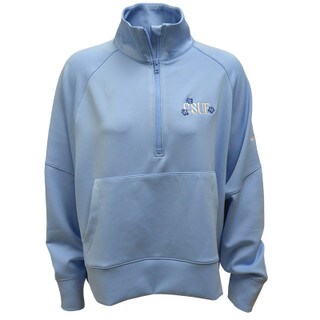 Columbia Womens Floral Pullover Quarter Zip - Light Blue